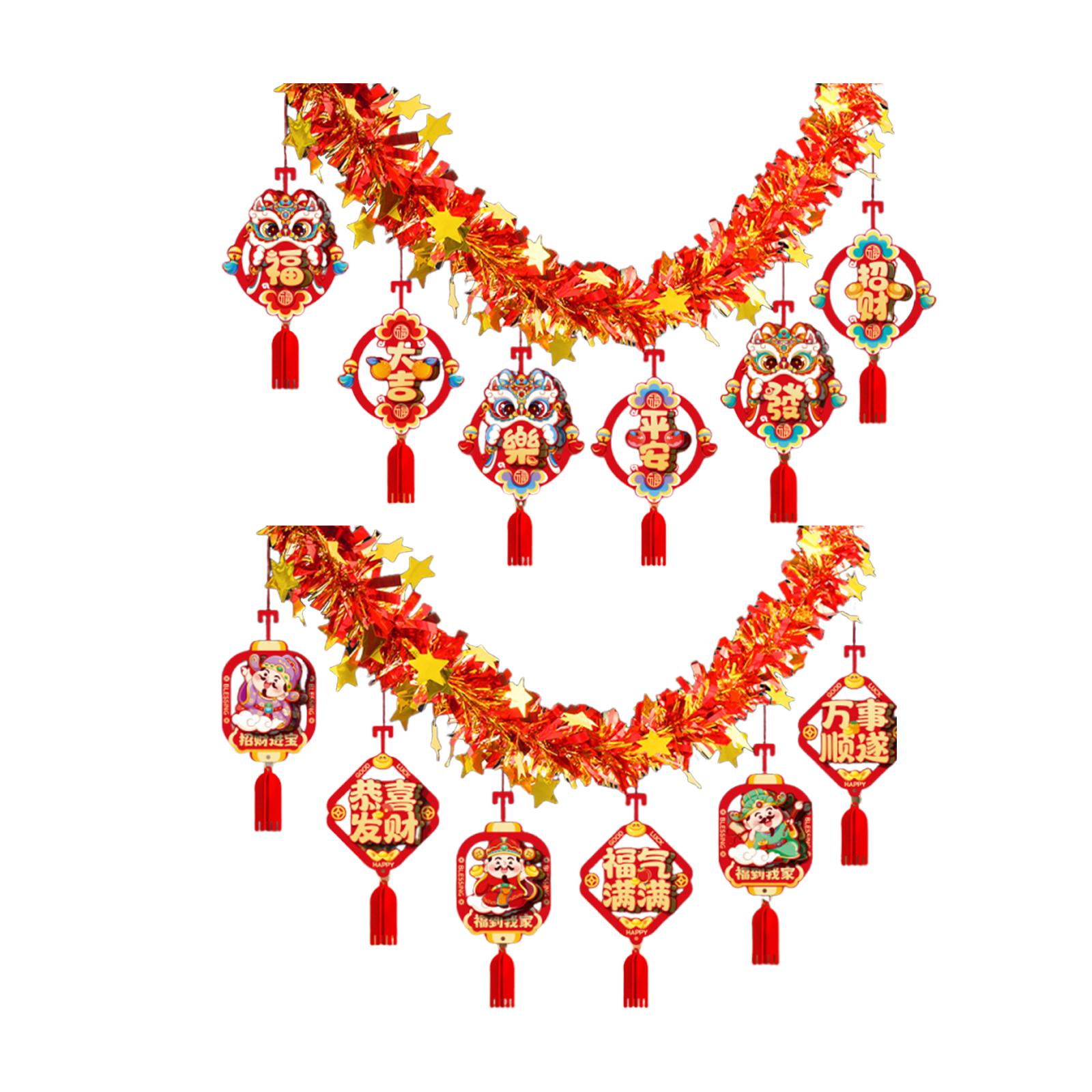 Home Decor Garland - Guirnalda de Año Nuevo Chino, pancarta