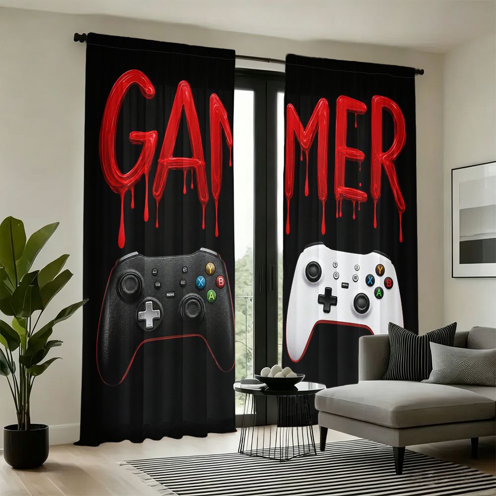 Home Decor Youtube Videos - Cortinas Gamer Negras con Diseño de