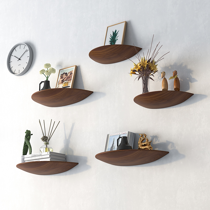 Home Decor Ikea - Estante de pared semicircular de madera,