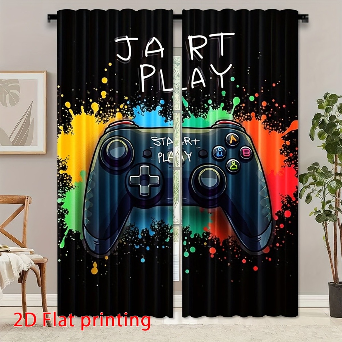 Home Decor Youtube Videos - Cortinas de videojuegos para gamers, paneles