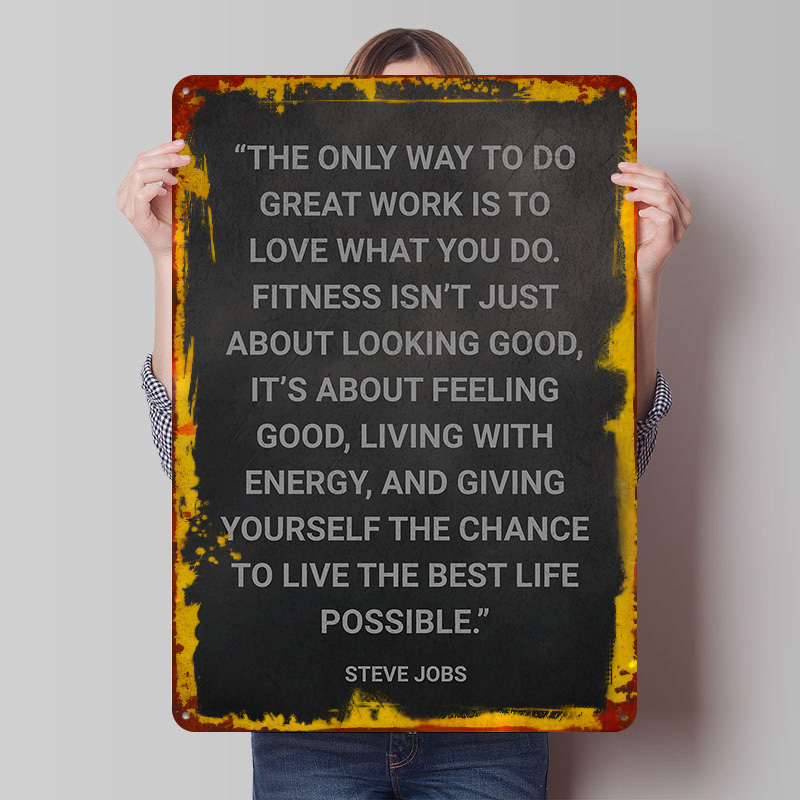 Home Decor Jobs - Póster Metálico con Citas de Steve