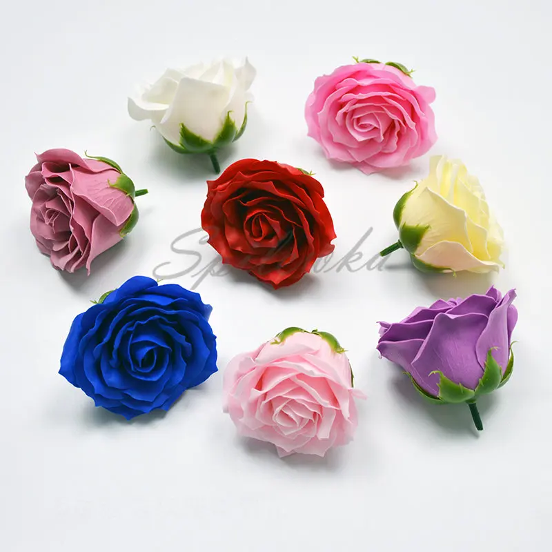 Home Decor Flowers - Spiawka-cabezas de flores de rosas de