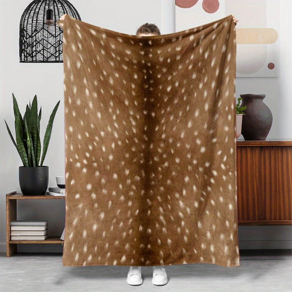 Neutral Throw Blanket - Manta de Franela con Textura de