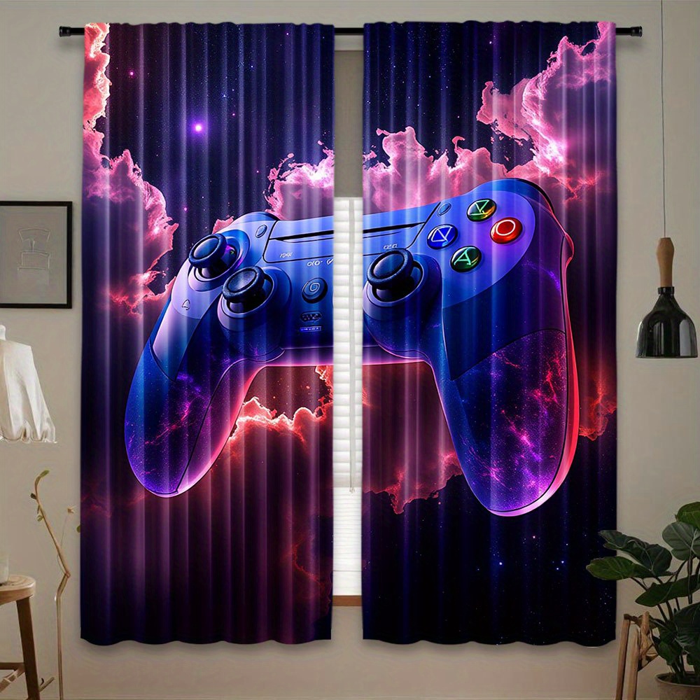 Home Decor Youtube Videos - Cortina de Juego Cyberpunk Azul y
