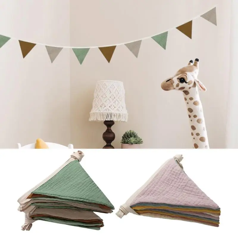 Home Decor Garland - Banderas de banderín, banderines para guardería,