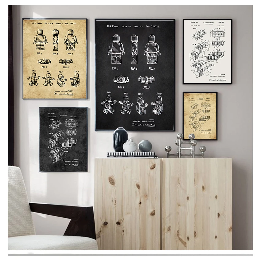 Home Decor Ikea - Arte de pared Retro Simple escandinavo,