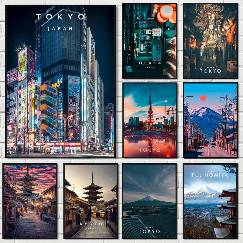 Home Decor Tokyo - Vintage Japón Tokio ciudad japonesa paisaje