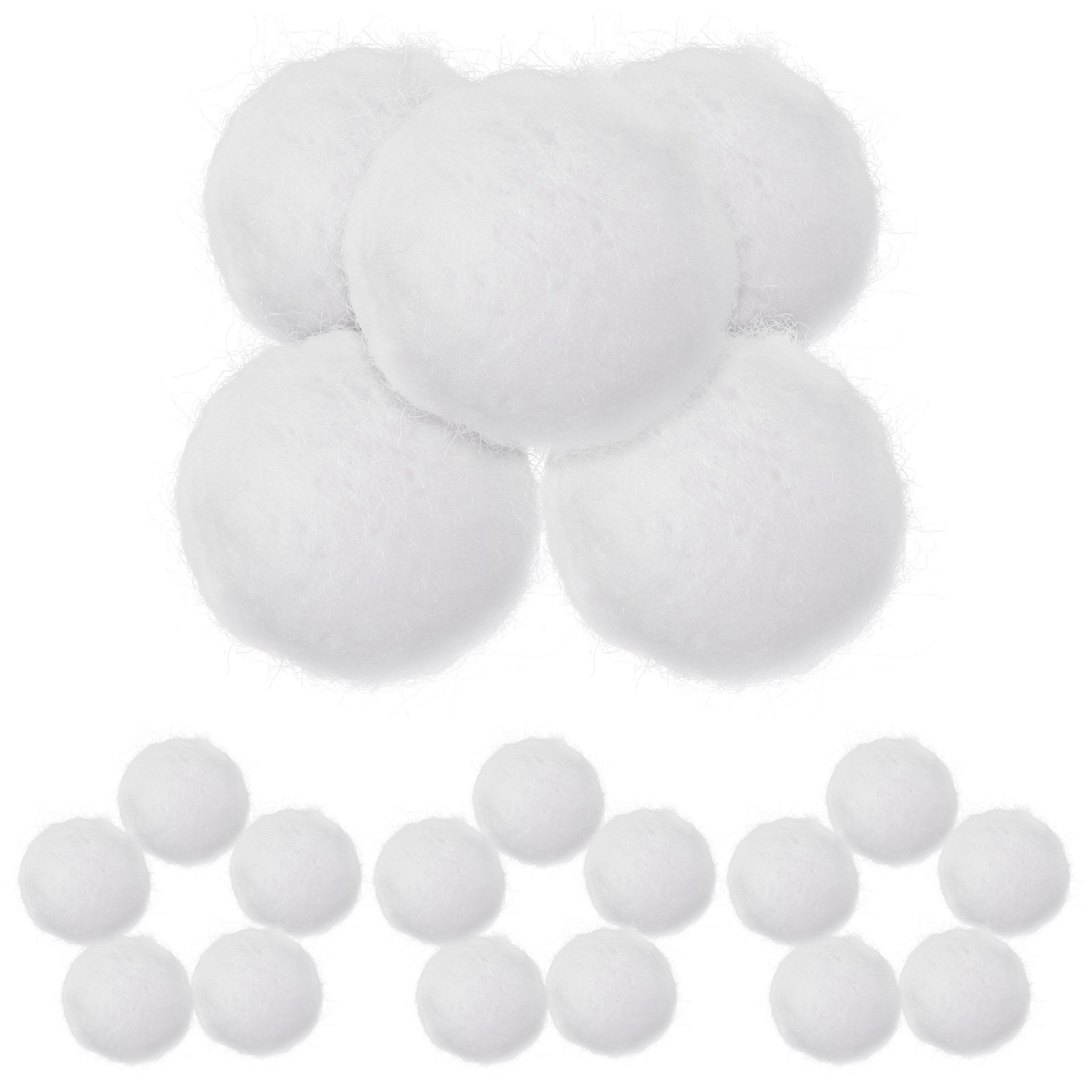 Home Decor Garland - 20 Piezas de Bolas de Fieltro