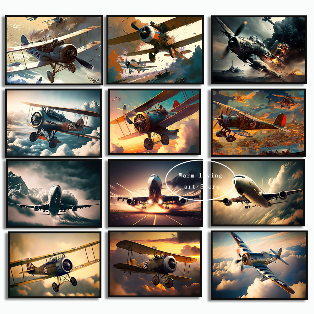 Home Decor Ikea - Póster de hélice de avión de