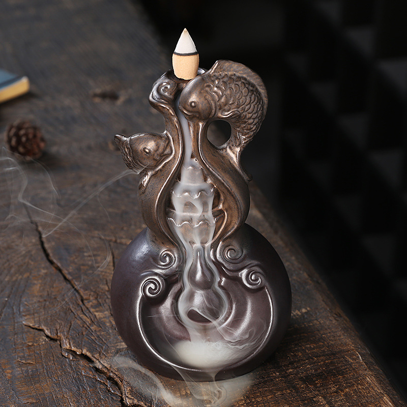 Home Decor Zen Style - Quemador de Incienso de Cerámica con
