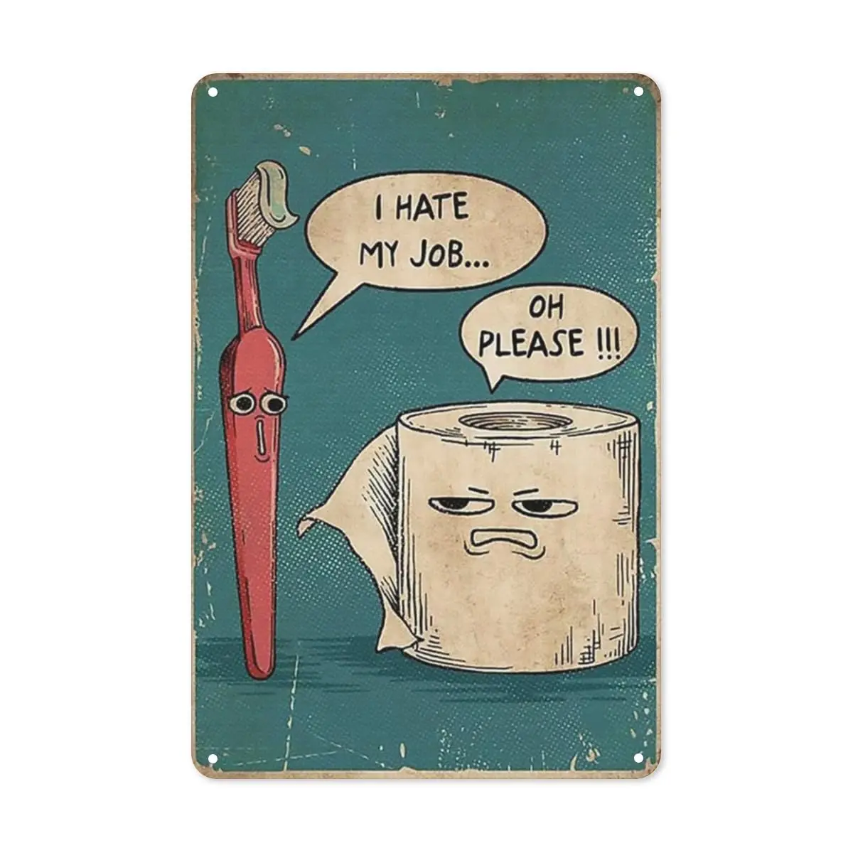 Letrero Metálico Retro de Baño - Home Decor Jobs reseña y precio