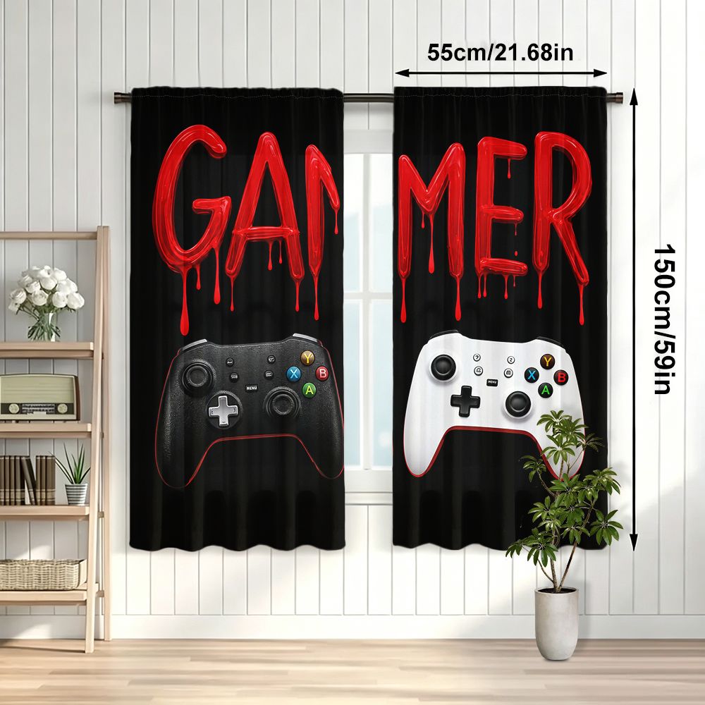 Cortinas Gamer Negras con Dise - Home Decor Youtube Videos reseña y precio
