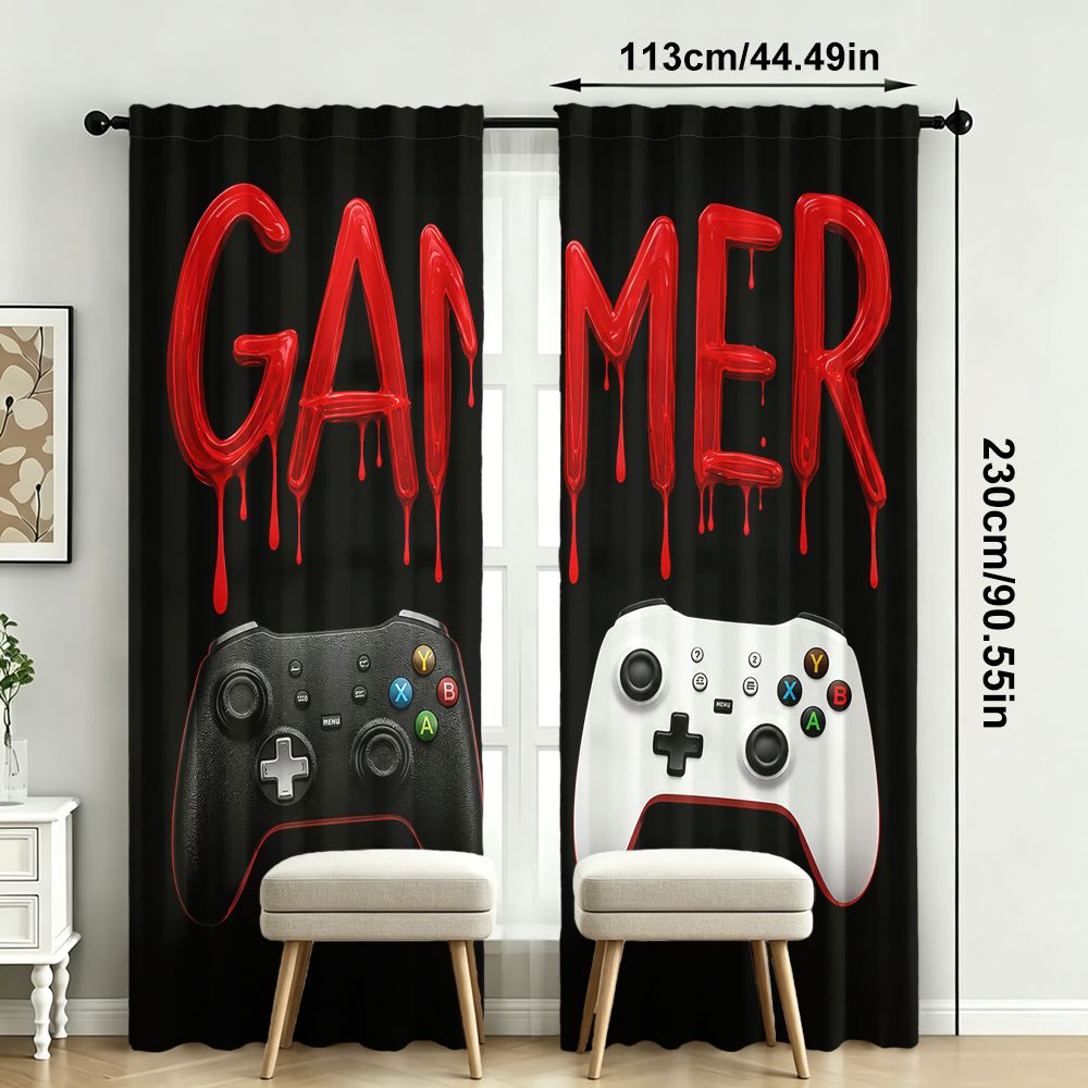 Cortinas Gamer Negras con Dise - Home Decor Youtube Videos reseña y precio