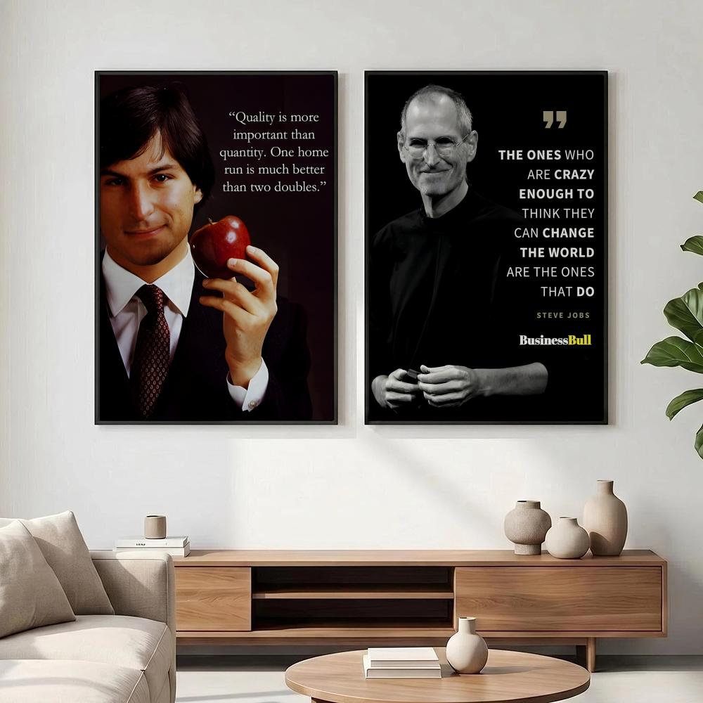 Póster con diseño S-Steve J-Jo - Home Decor Jobs reseña y precio