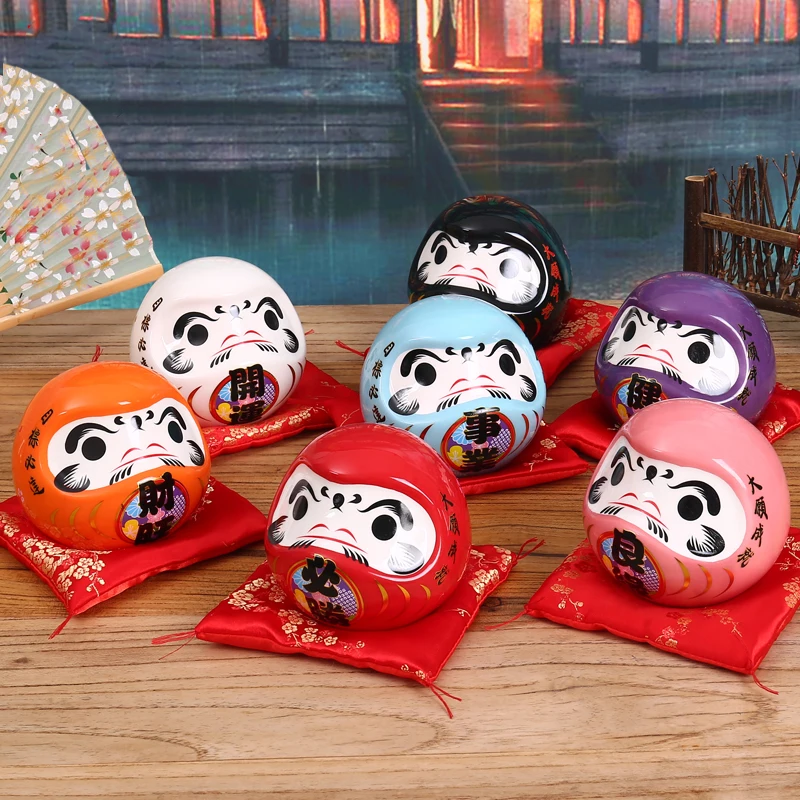 Figura Daruma de cerámica japo - Home Decor Zen Style reseña y precio