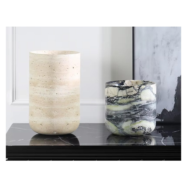 Jarrón de Mármol Natural Perso - Home Decor Flowers reseña y precio