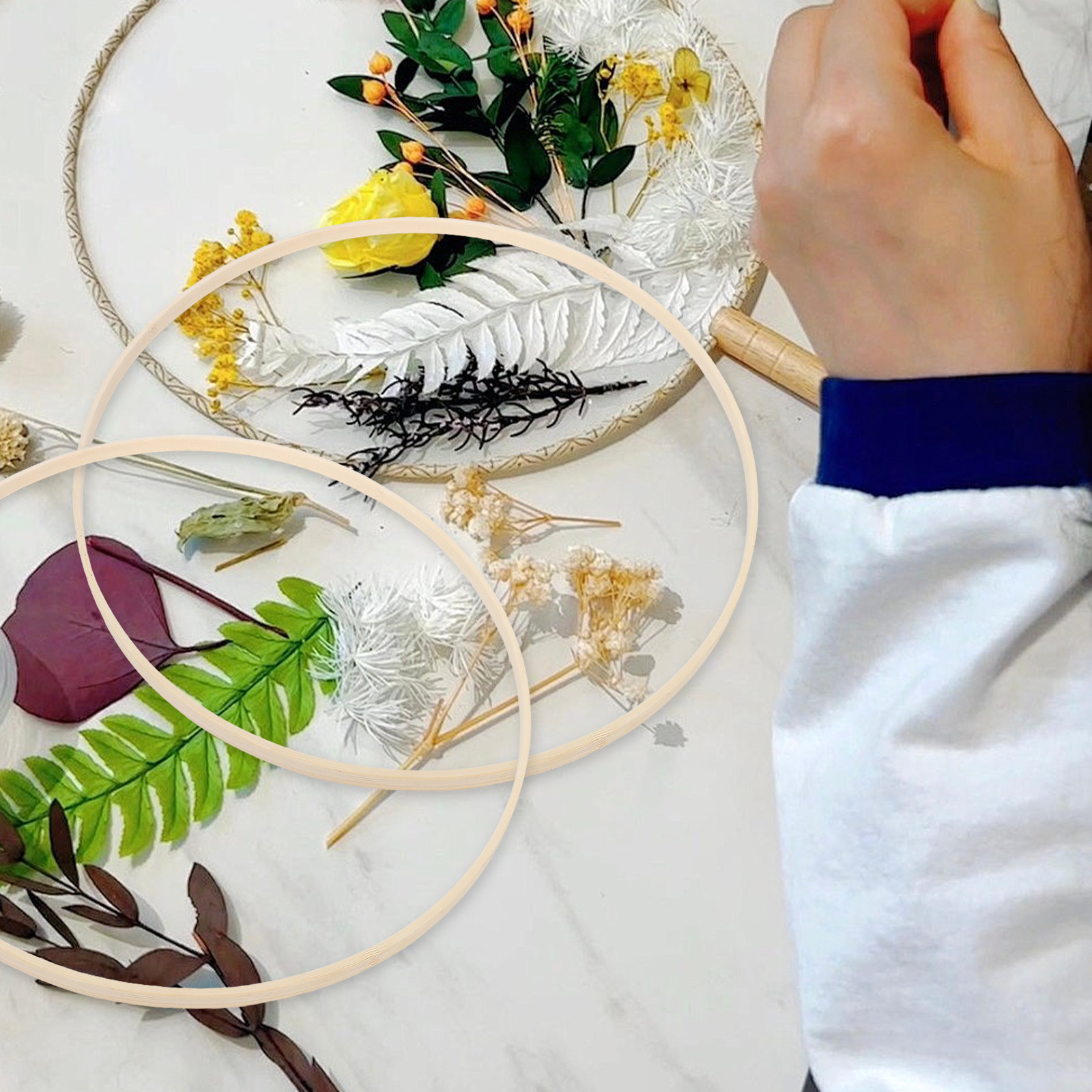 10 Piezas de Aros Florales de  - Home Decor Garland reseña y precio