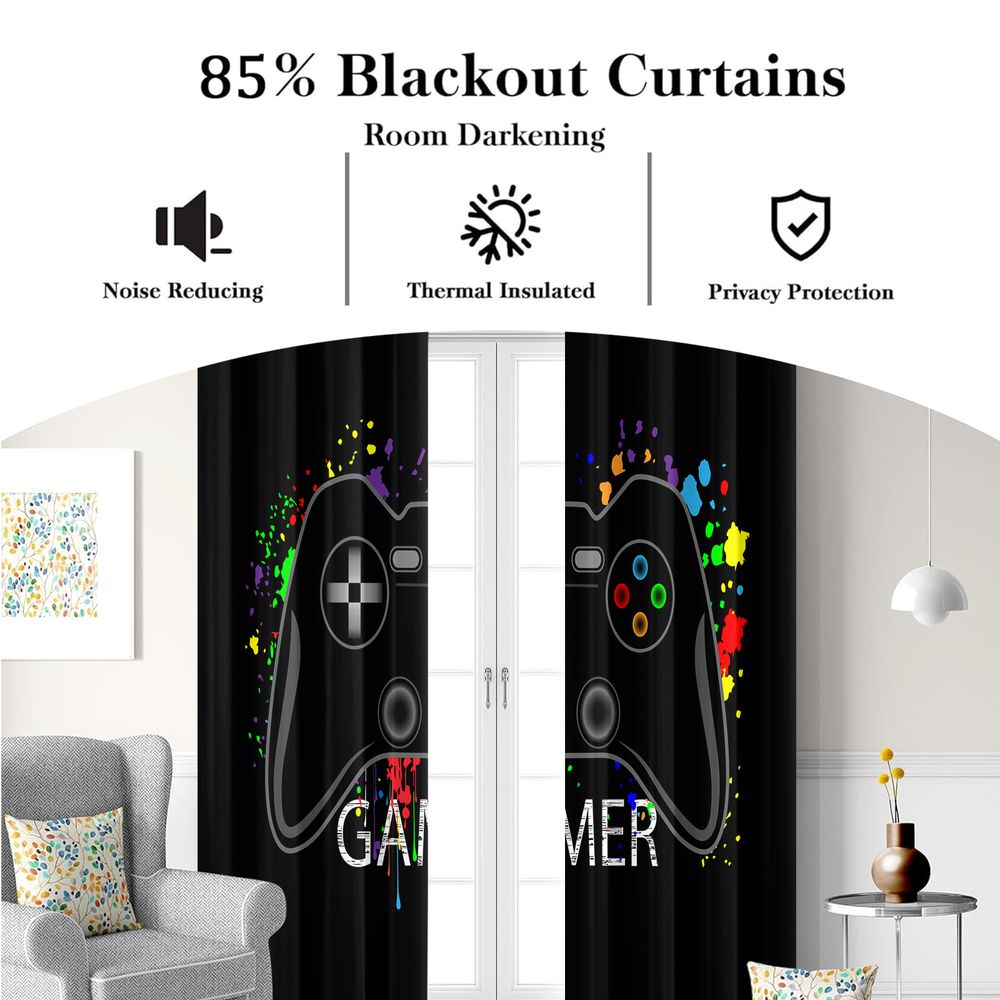 Juego de 2 Cortinas con Estamp - Home Decor Youtube Videos reseña y precio