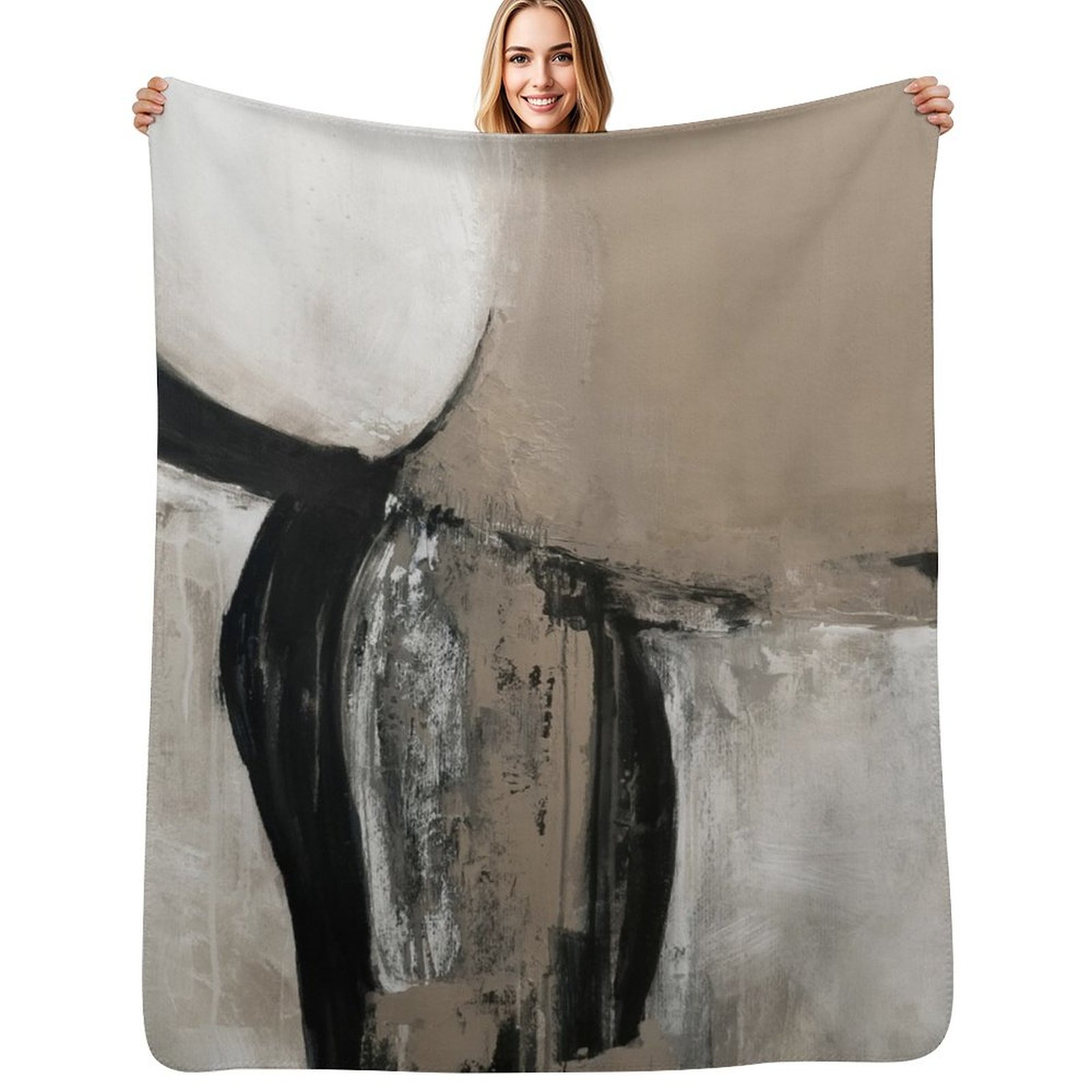 Manta abstracta neutra multius - Neutral Throw Blanket reseña y precio