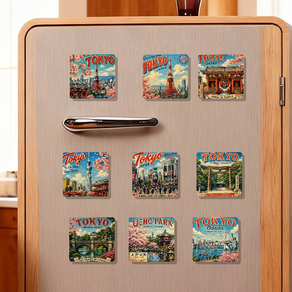 Imán de nevera vintage con dis - Home Decor Tokyo reseña y precio
