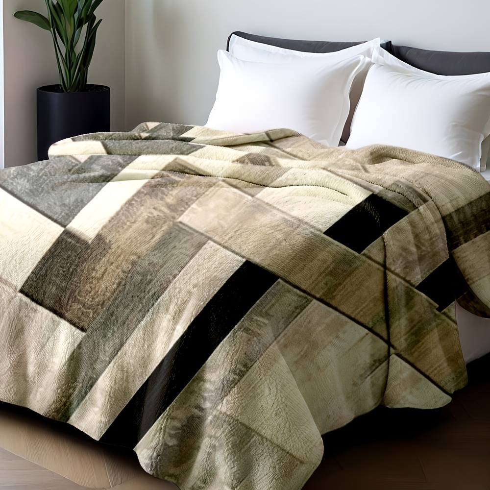 Manta de Franela de Poliéster  - Neutral Throw Blanket reseña y precio