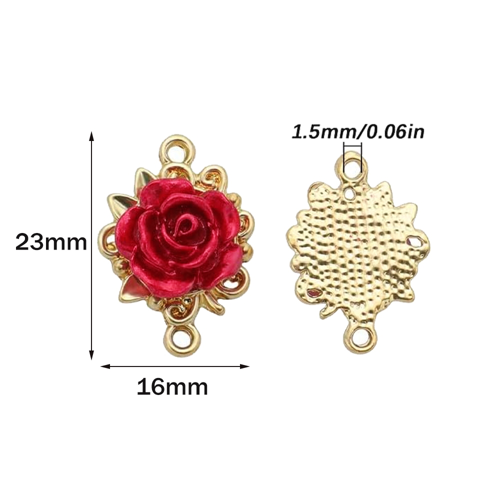 5/10 piezas de dijes de rosa 3 - Home Decor Flowers reseña y precio