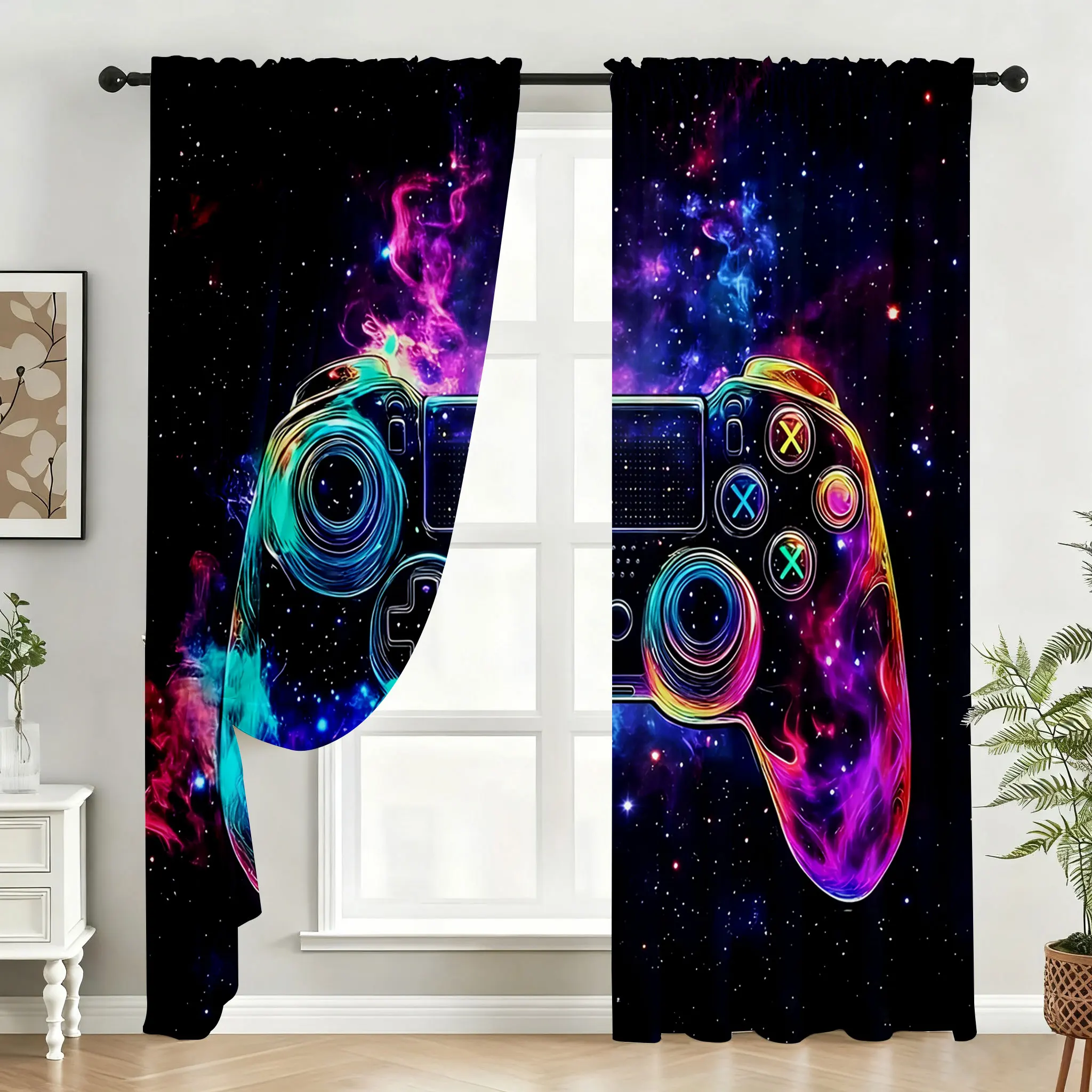 Par de Cortinas con Diseño de  - Home Decor Youtube Videos reseña y precio