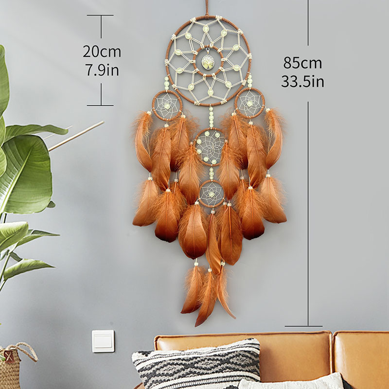 Atrapasueños bohemio, plumas t - Boho Wind Chimes reseña y precio