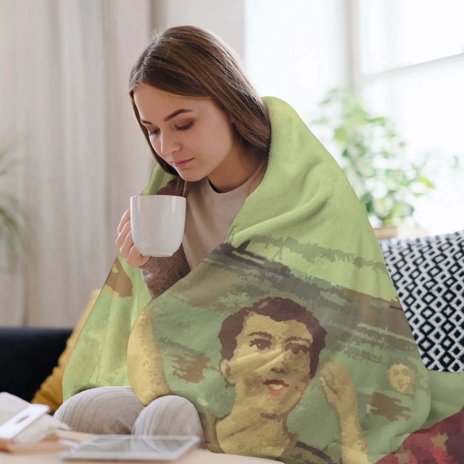 Neutral Milk Hotel In the Aero - Neutral Throw Blanket reseña y precio