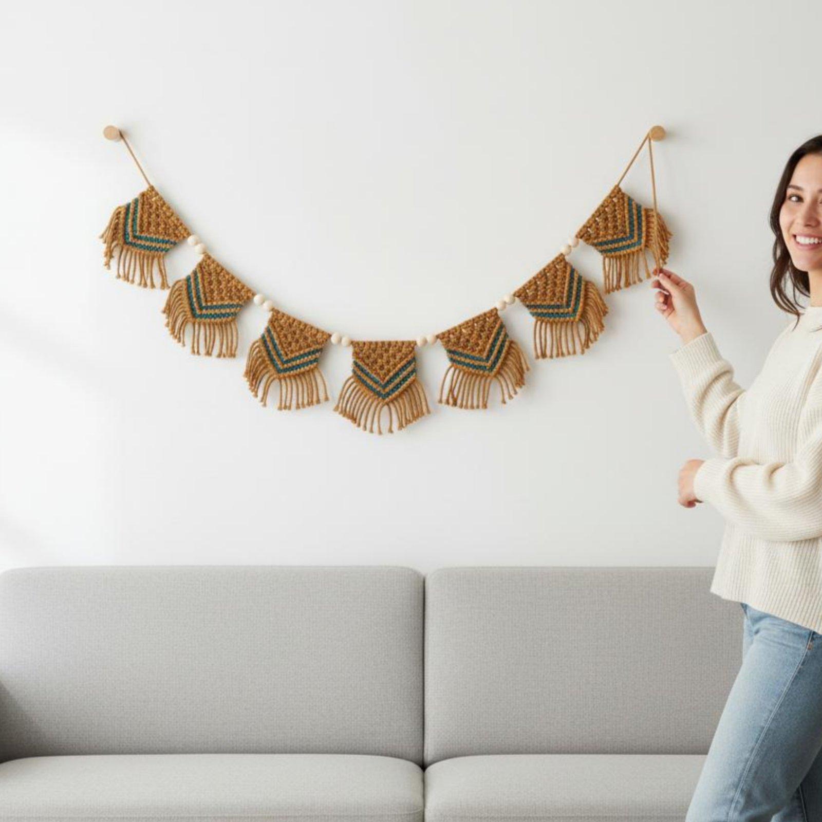 Tapiz de Algodón Bohemio con F - Home Decor Garland reseña y precio