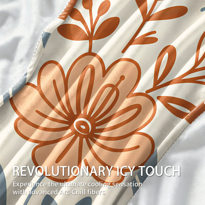 Manta refrescante floral vinta - Neutral Throw Blanket reseña y precio