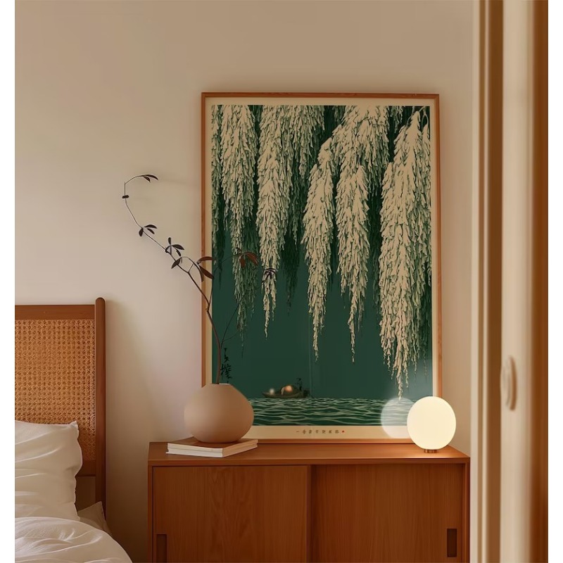 Póster de árbol de pino verde  - Home Decor Zen Style reseña y precio
