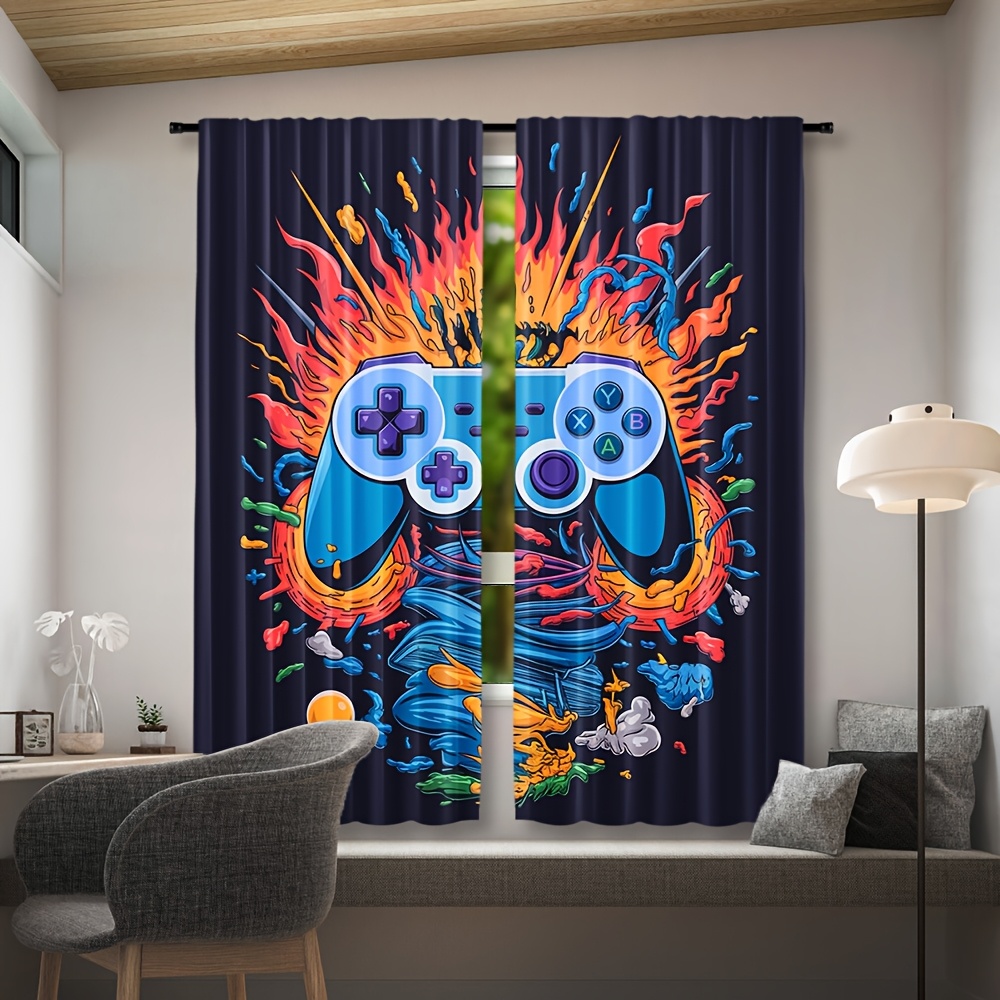 Cortina Decorativa Gamer con D - Home Decor Youtube Videos reseña y precio