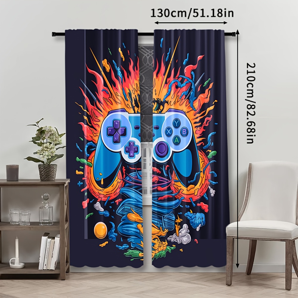 Cortina Decorativa Gamer con D - Home Decor Youtube Videos reseña y precio