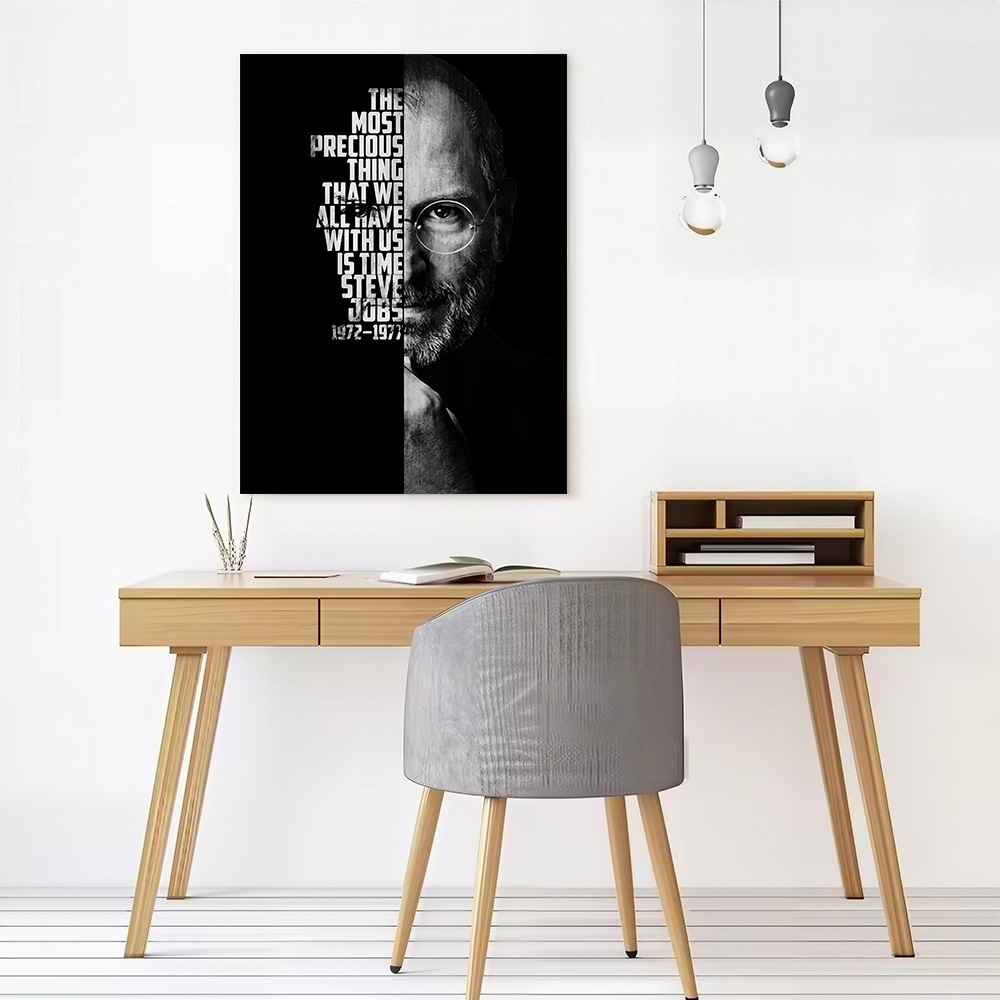 Póster en lienzo de Steve Jobs - Home Decor Jobs reseña y precio