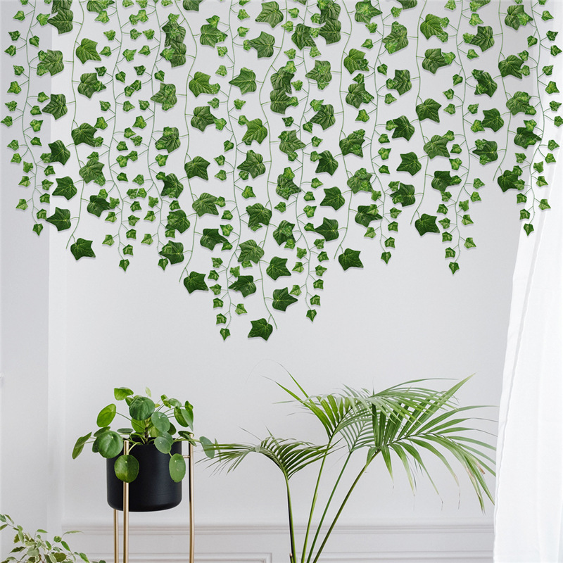 Guirnalda de hojas falsas de h - Home Decor Garland reseña y precio