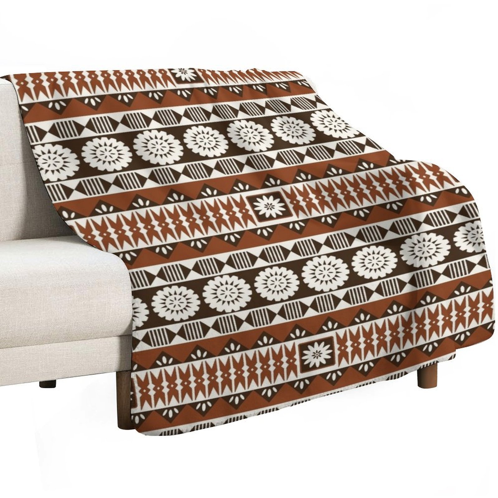 Fijian Masi 2 - Manta neutra p - Neutral Throw Blanket reseña y precio