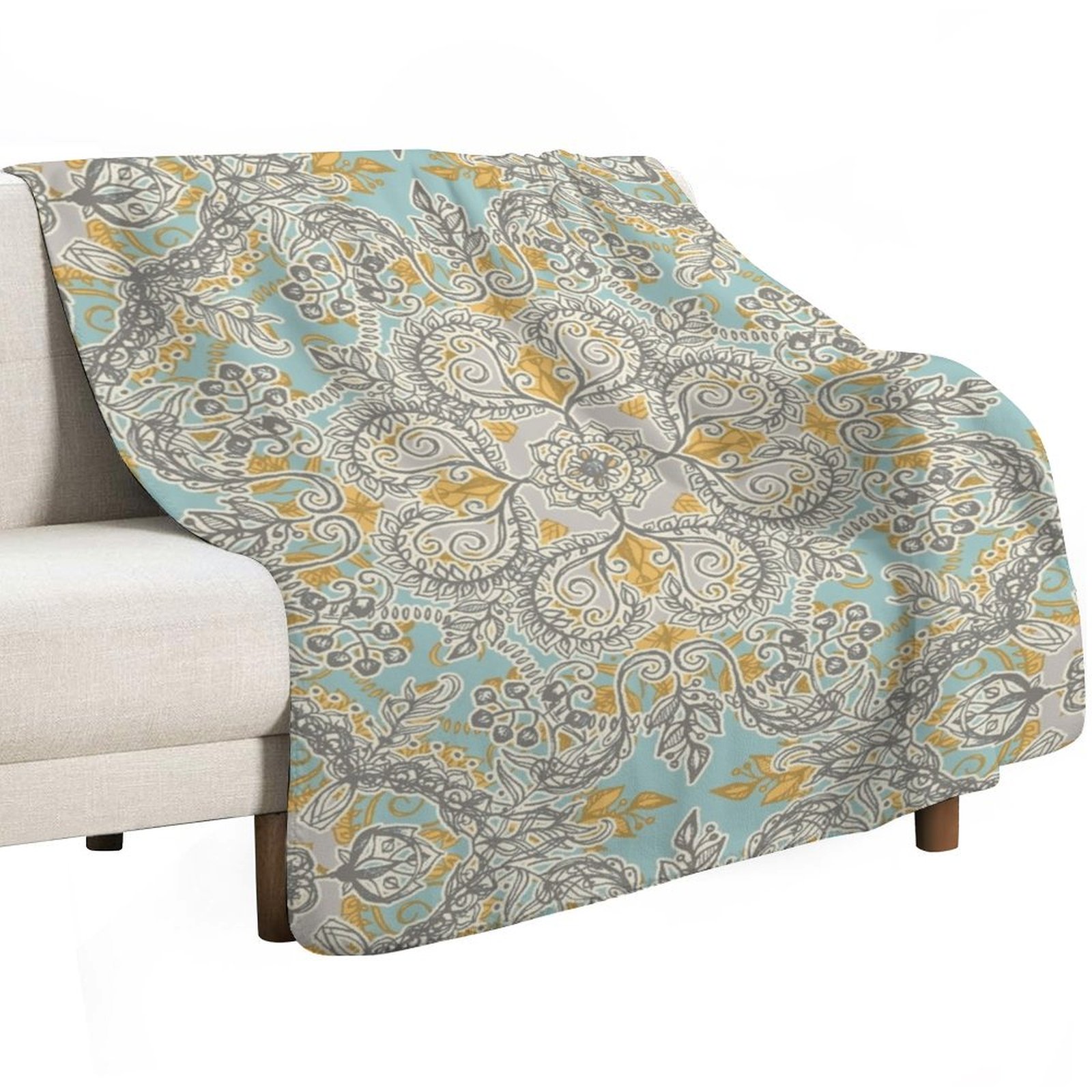 Manta Decorativa con Diseño Fl - Neutral Throw Blanket reseña y precio