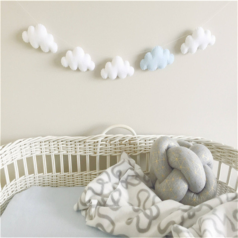 Guirnaldas de nubes de fieltro - Home Decor Garland reseña y precio