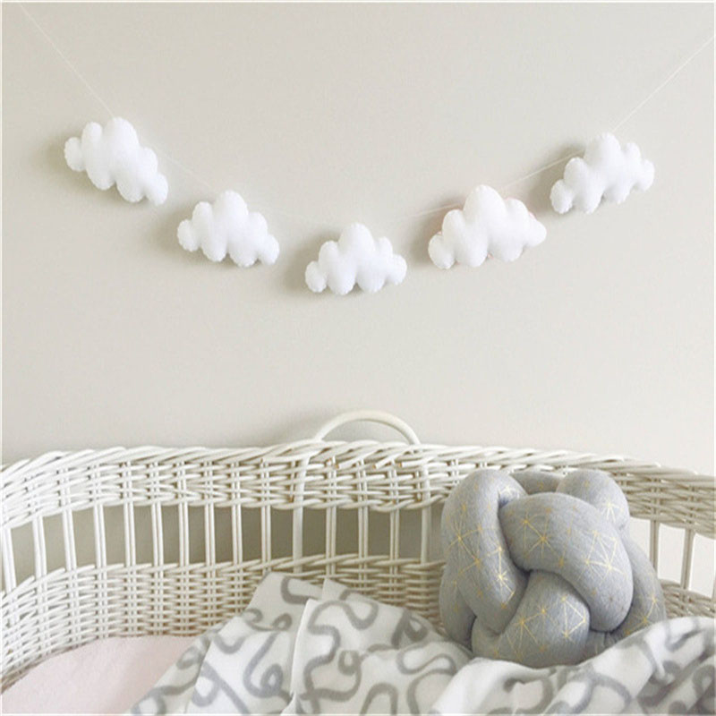 Guirnaldas de nubes de fieltro - Home Decor Garland reseña y precio